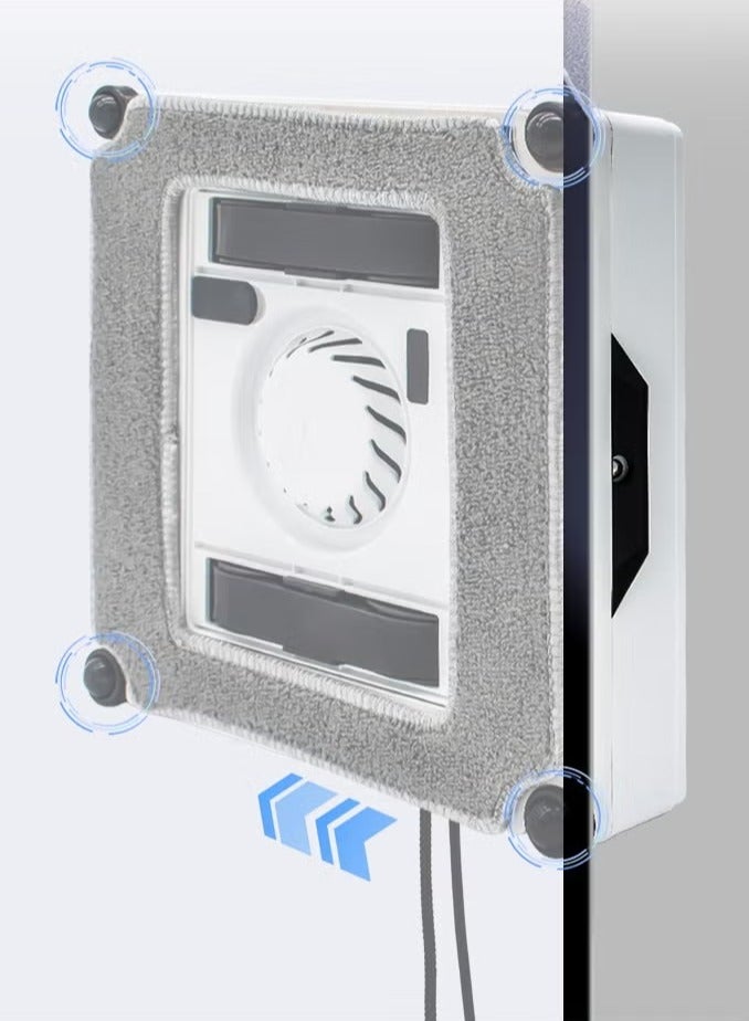 XiuWoo Window Cleaner Robot 6.8cm Ultra-Thin, Intelligent Obstacle Avoidance, Automatic Window Vacuum Cleaner for Large Mirror, Tile Wall, Glass Wall, Remote & App Control, Light & Compact - Image 4