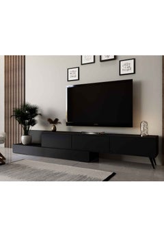 Stylish Home TV table library, black color - TV55 40x320x40 cm  - Image 1