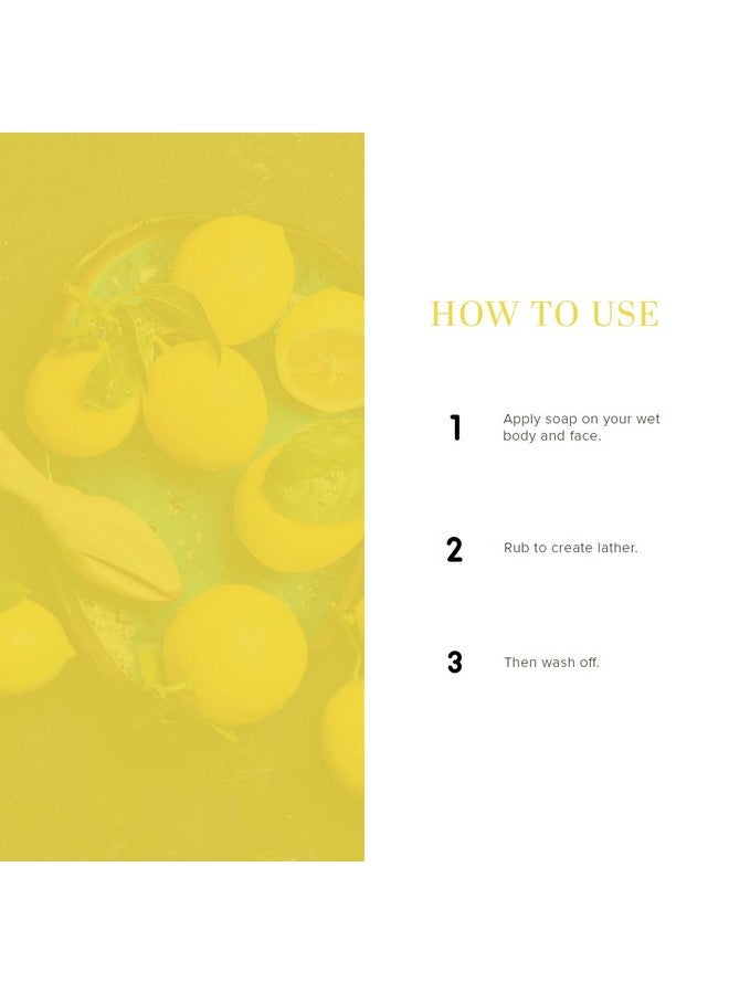 Khadi Natural Lemon Soap| Moisturizes & Revitalizes Skin|Gently Exfoliating| Suitable For All Skin Types| Pack Of 3 (125Gm*3) (375Gm) - Image 3