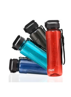 Swift 1L Sport Water Bottle with Lid Rope Portable Leakproof Outdoor Bicycle Shaker Fruit Tea Infuse Drink Space Cups For Water Plastic BPA Free, 1000ml Red  - Image 3
