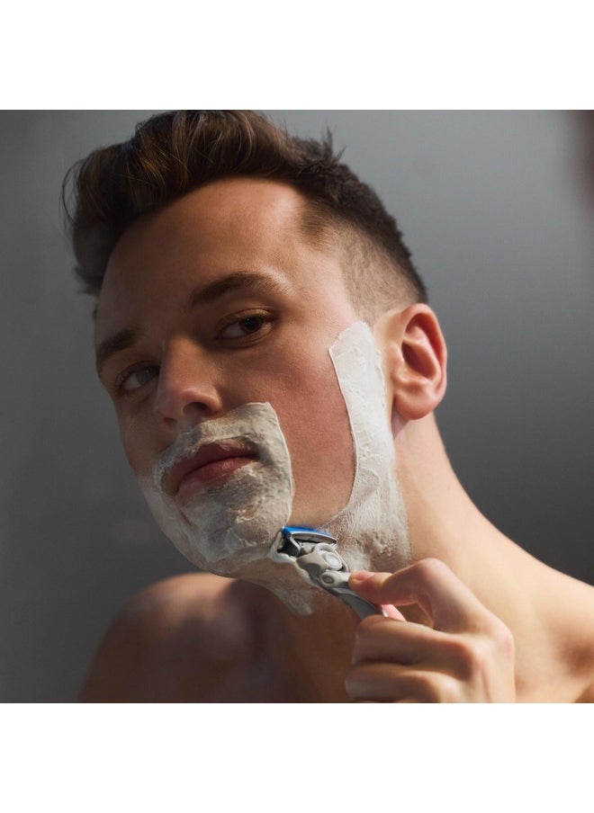 إيدج - جل الحلاقة للرجال، منعش بخلاصة الأوكالبتوس وشجرة الشاي، 7 أونصة (عبوة من 3 قطع) - جل حلاقة للرجال يرطب ويحمي ويهدئ للمساعدة في تقليل تهيج الجلد (قد تختلف العبوة) - Image 1