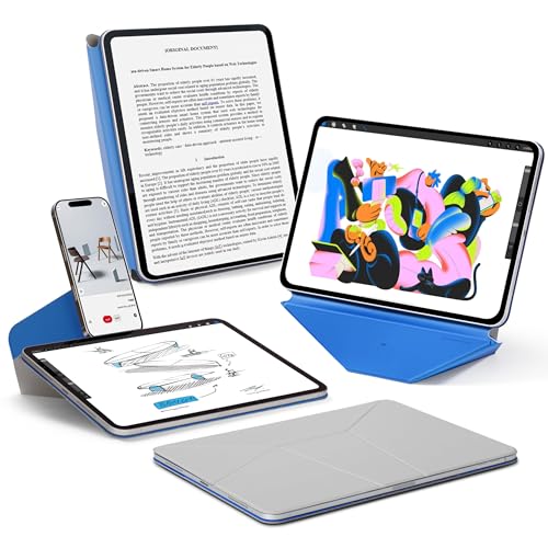 MOFT Dynamic Folio Case for iPad A16 11th Generation 2025 iPad 10th Generation A14 2022 Slim Magnetic Stand Case with 20 Viewing Angles Auto WakeSleep Ultra Thin Cement x Sapphire - Image 1