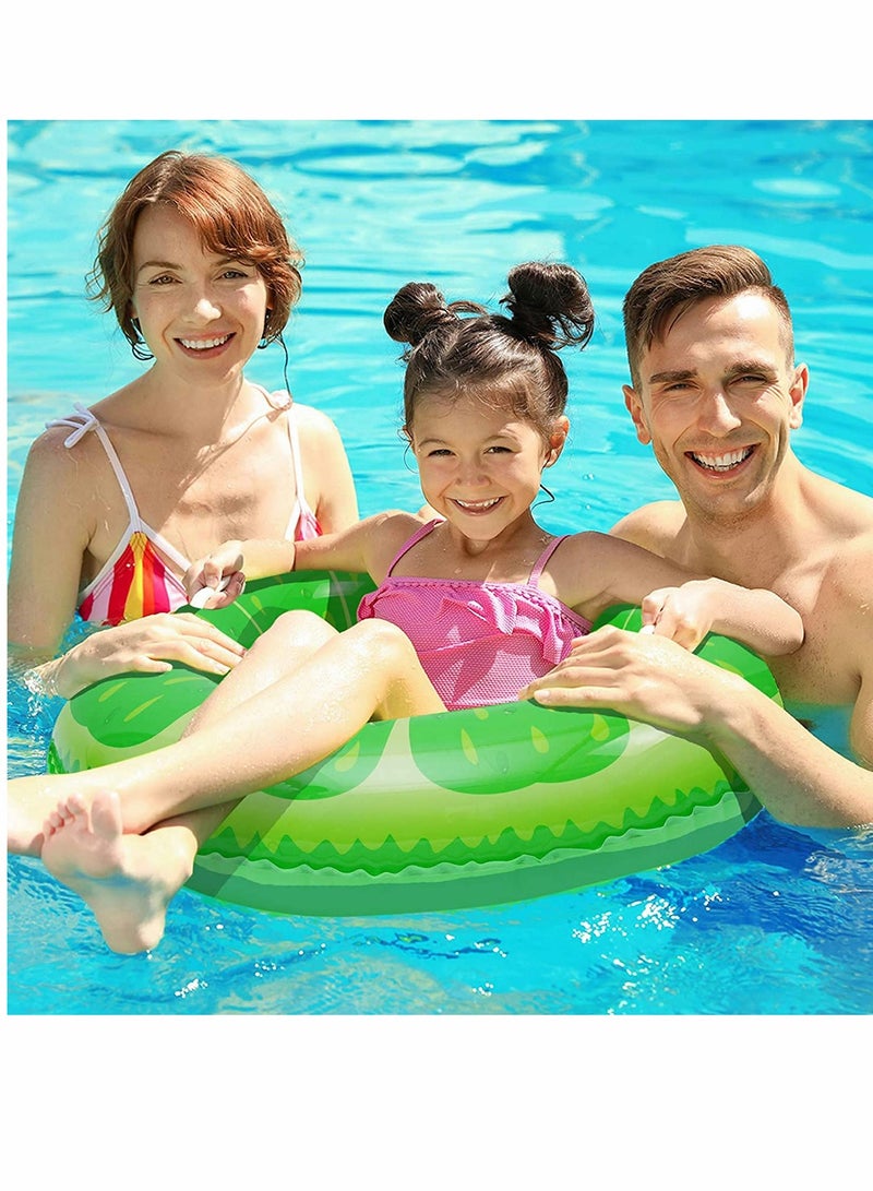 Excefore Inflatable Pool Floats Fruit Swim Tubes Rings, 32.5” Swim Rings Pool Floats Toys for Adults and Kids Beach Swimming Pool Toys - 4 Pack - Image 4