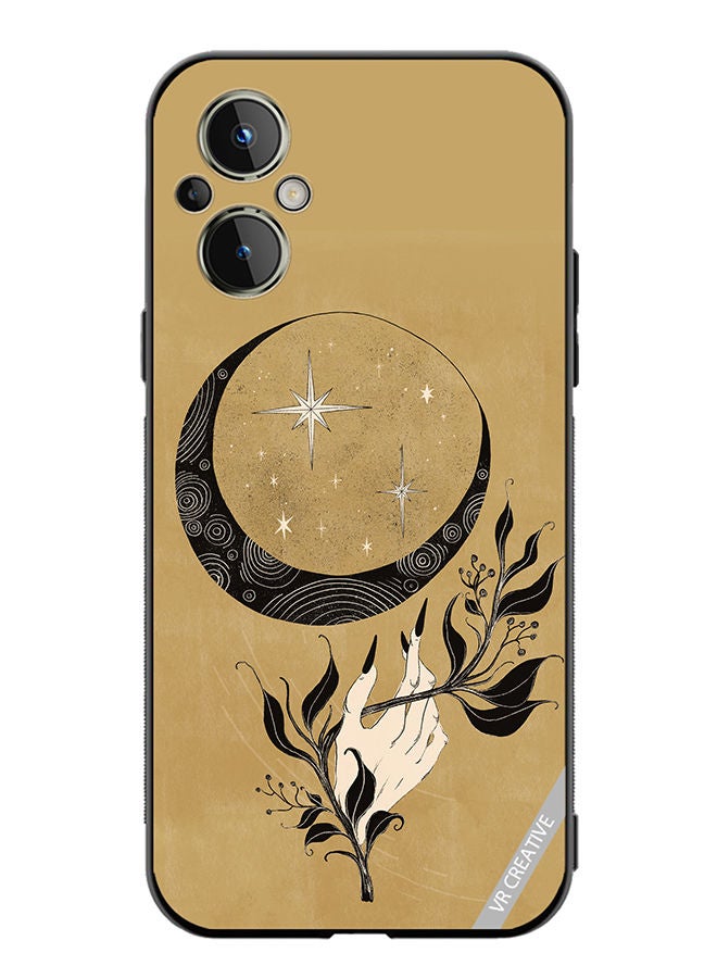 VR CREATIVE Protective Case Cover For OnePlus Nord N20 5G Witch Hand Moon Design Multicolour - Image 1