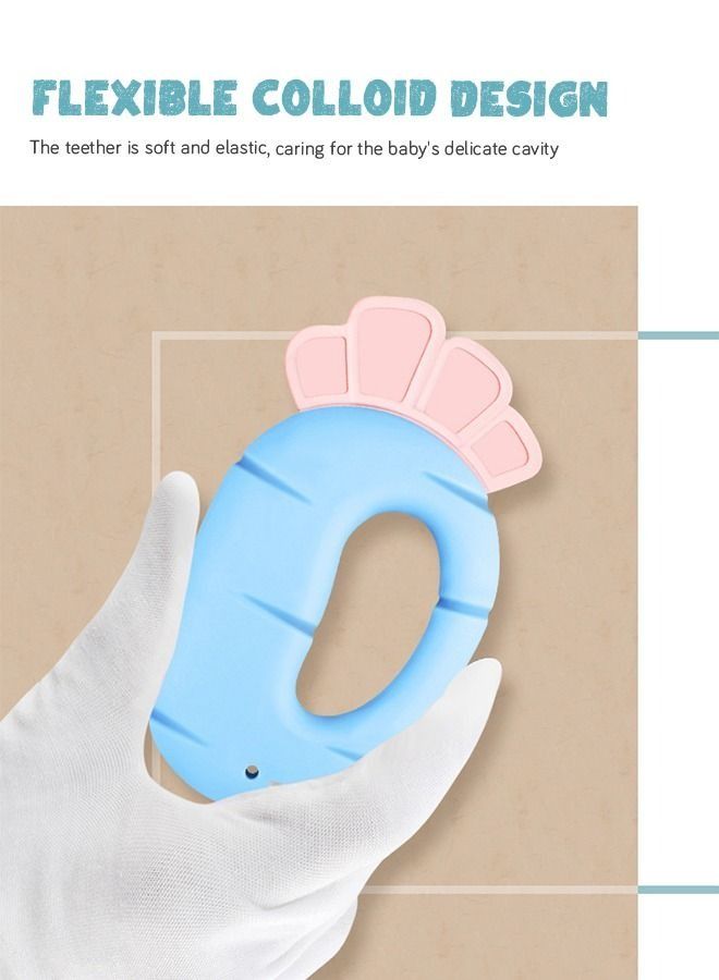 11 Piece Baby Teethers Rattles Toys Set for Newborn Infants with Storage Box Sensory Educational Tools Gifts Freezer Safe Infant and Toddler Silicone Teethers Soothe Babies Gums  - Image 2
