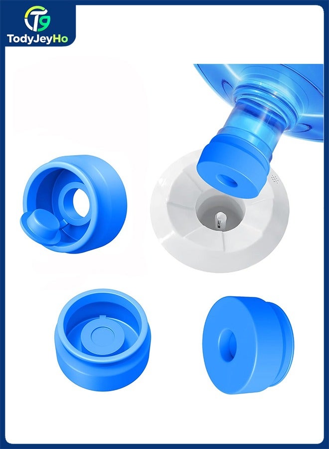 تودي جي هو 3 و 5 غالون ماء غطاء الإبريق، غطاء سيليكون قابل لإعادة الاستبدال، أغطية غير منسكبة للزجاجات لـ 55 ملم موزع مياه الزجاجات -عبوة من 3. - Image 1