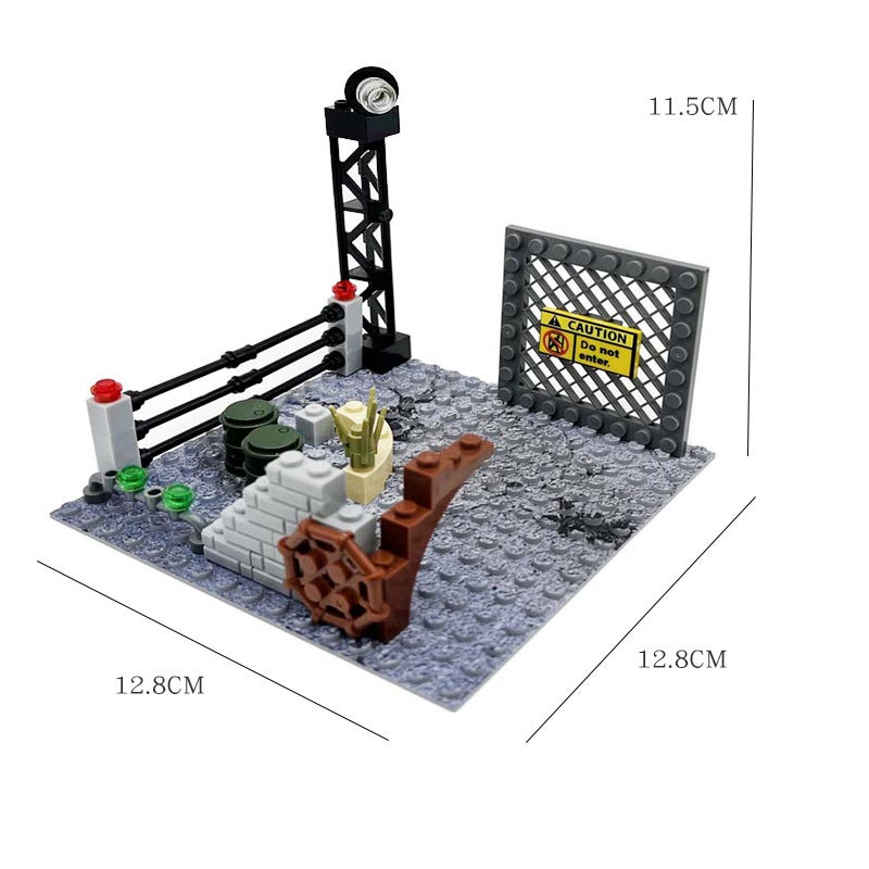 MOC Military Base Guard Post Shooting Range DIY Building Blocks Set - Image 5