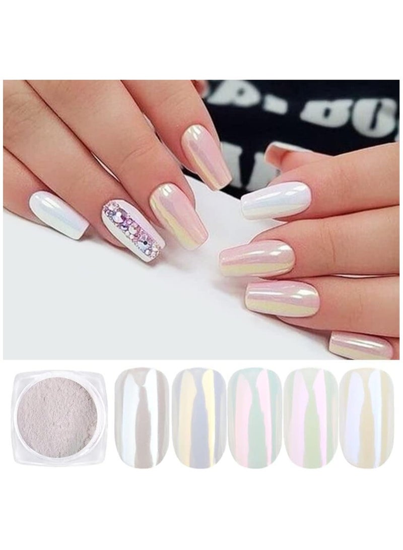Holographic Chrome Nail Powder - Laser Synthetic Resin Pigment for Eye-Catching Nail Art & Creative Designs (B) - Image 3