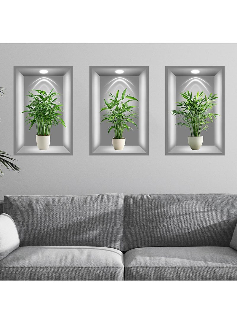 Y&D Living Room Background Triple Block Wall Three Dimensional Decorative Painting Stickers  - Image 5