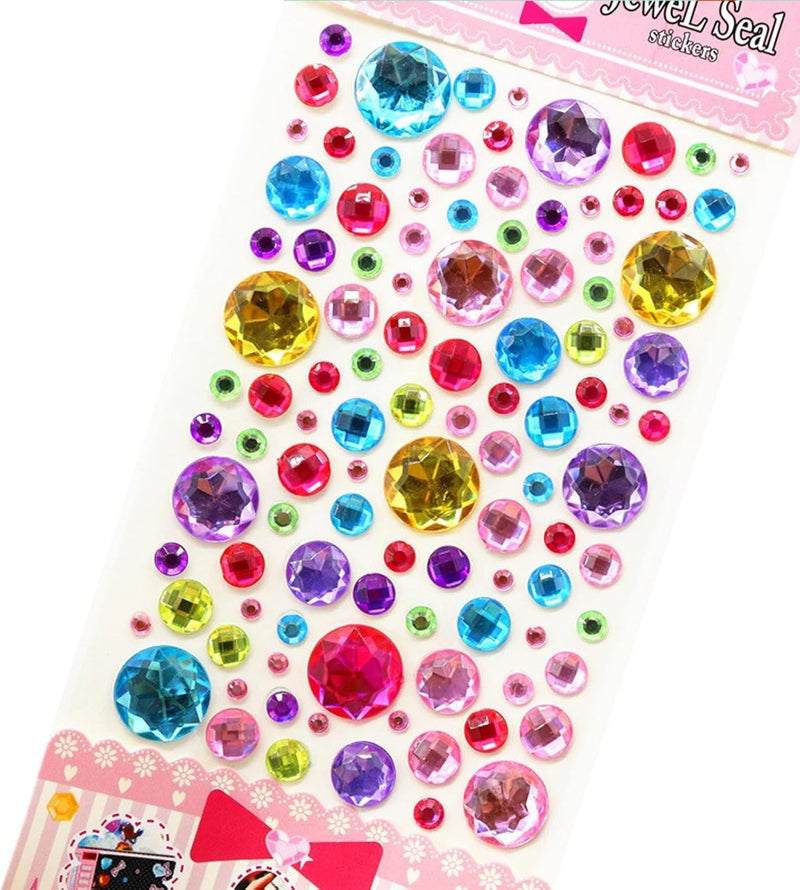 Sticker Jewels Rhinestones for, Selfs Adhesive Stick on Gemstones for Face Scrapbooks Supplies for - Image 5