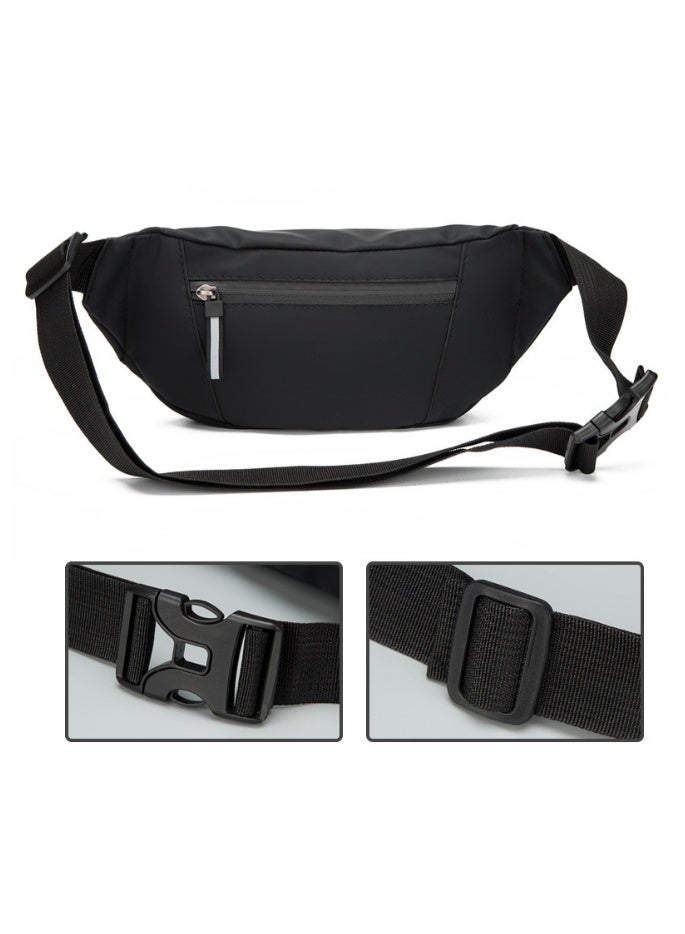 Waist Pack for Men and Women,Crossbody Waist Bag,Pack Belt Bag,Wallet for Travel Walking Running Hiking Cycling Outdoor Sports Easy Carry Any Phone (Black) - Image 5