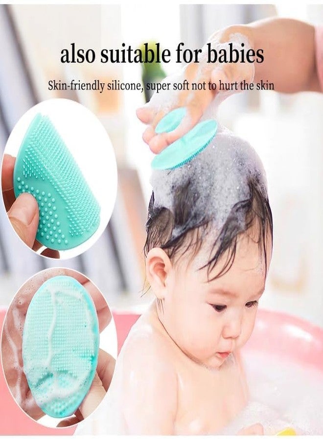 KitchenFest® Facial Exfoliating Silicone Cleaning Brush SPA Skin Scrub Soft Deep Wash Facial Baby Shower Shampoo Suction Cup Cleaning Brush, Multicolor (2) - Image 3