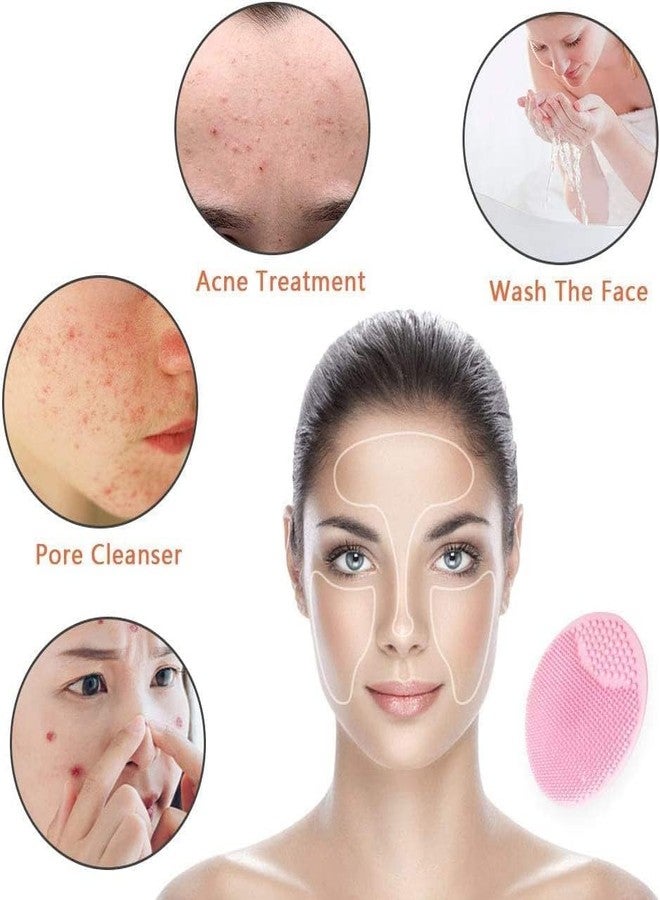 KitchenFest® Facial Exfoliating Silicone Cleaning Brush SPA Skin Scrub Soft Deep Wash Facial Baby Shower Shampoo Suction Cup Cleaning Brush, Multicolor (2) - Image 5