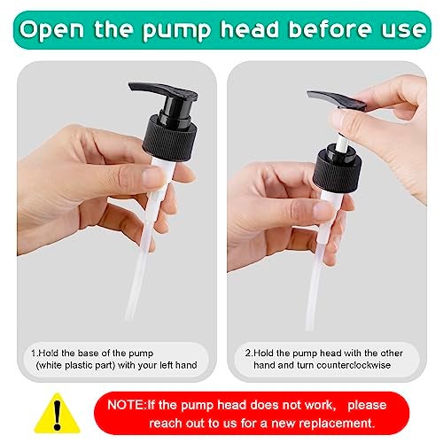 ALELION Glass Dish Soap Dispenser for Kitchen - 16 OZ Hand Soap Dispenser Set with Pump and Acacia Wood Tray - Black White Modern Farmhouse Kitchen Bathroom Decor and Accessories - Image 5