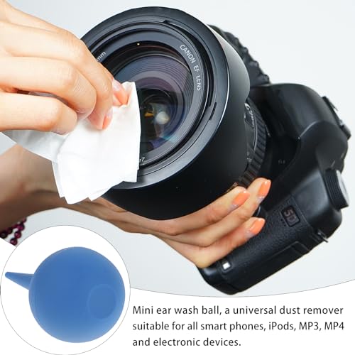 ROSENICE Air Blower Pump Dust Cleaner Rubber Suction Ear Syringe Bulb Ear Washing Squeeze Bulb Laboratory Tool (Blue) - Image 3