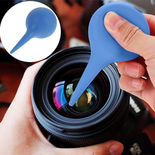 ROSENICE Air Blower Pump Dust Cleaner Rubber Suction Ear Syringe Bulb Ear Washing Squeeze Bulb Laboratory Tool (Blue) - Image 4