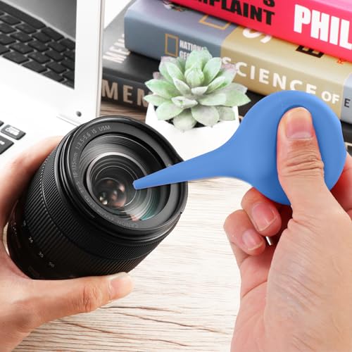 ROSENICE Air Blower Pump Dust Cleaner Rubber Suction Ear Syringe Bulb Ear Washing Squeeze Bulb Laboratory Tool (Blue) - Image 5