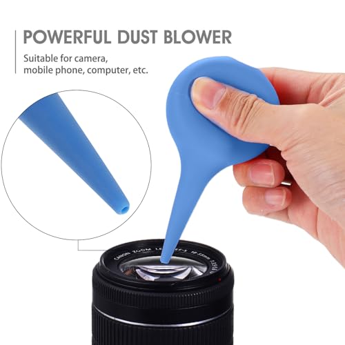 ROSENICE Air Blower Pump Dust Cleaner Rubber Suction Ear Syringe Bulb Ear Washing Squeeze Bulb Laboratory Tool (Blue) - Image 2