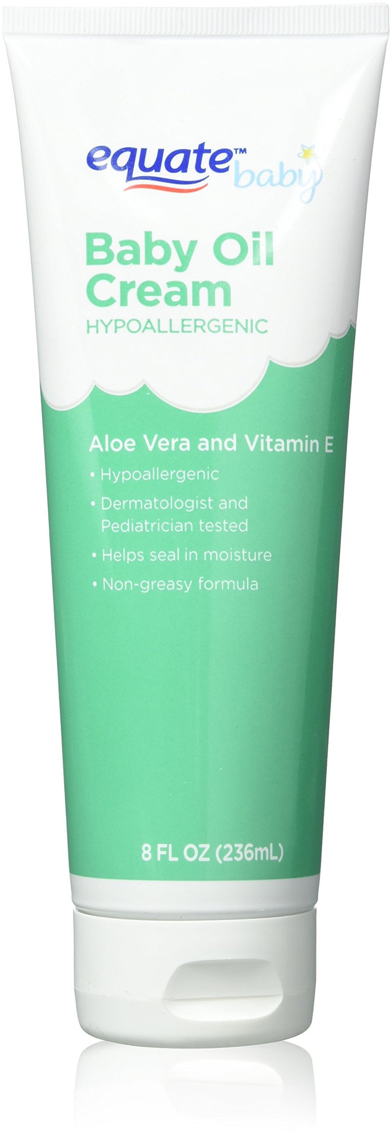 Equate Aloe &Vitamin E Baby Oil Cream 8 oz - Image 4