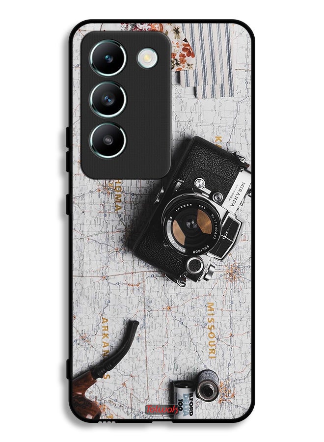 Tolwak Vivo V30 Lite 4G Protective Case Cover Vintage Camera - Image 1