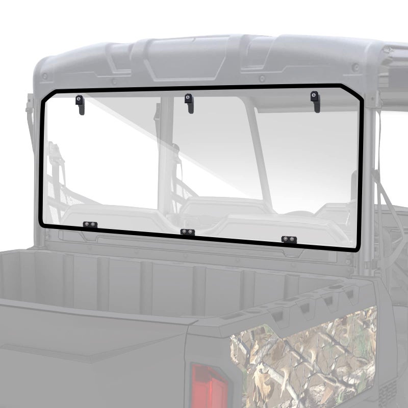 StarknightMT Rear Window For Ranger Midsize 570 500 UVproof Heavy Duty Ranger Rear Windshield Compatible With 20152025 Polaris Ranger Midsize 500 570 SP 570 CREWETX EV Clear