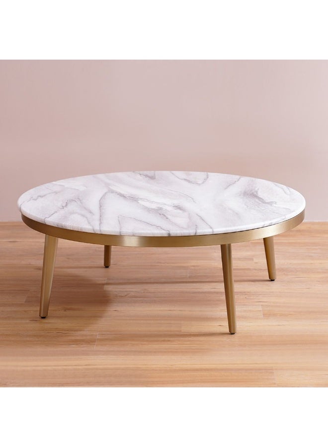 DANUBE HOME Trident Coffee Table - Grey/Laminate Marble - Image 3