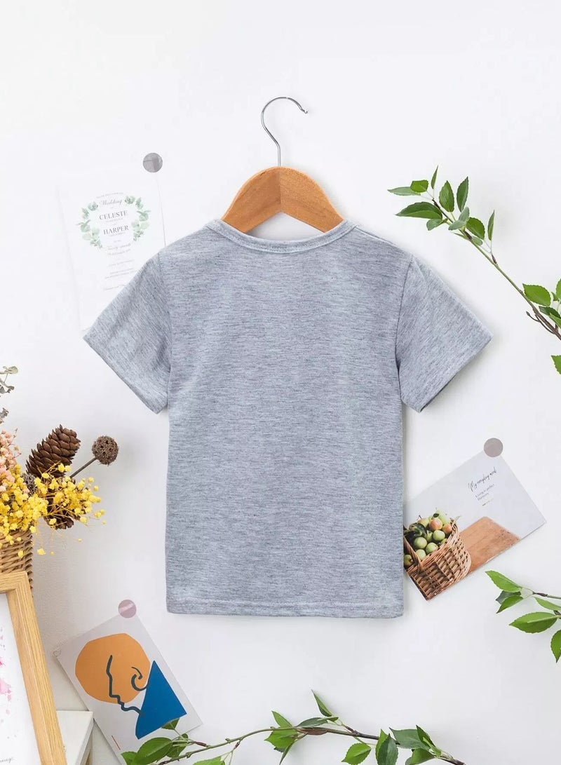 Toddler Boys Cartoon & Letter Graphic Tee  - Image 2