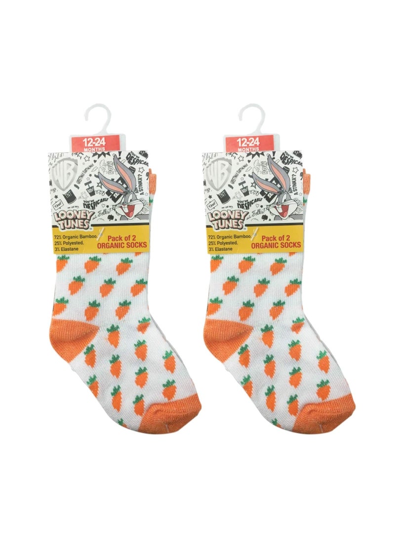 Warner Bros Warner Bros Bug Bunny Sock, Printed, 12-24 Months, Set Of 4  - Image 1