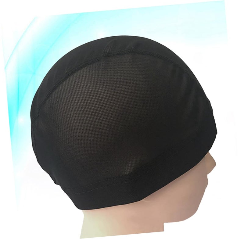 2Pcs Black Adjustable Elastic Wig Cap Stretchy Mesh Dome For Wig Making Comfortable - Image 5