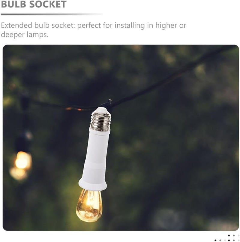 Kisangel Bulb Socket Extender Expandable Screw Mount for Table Floor Pendant Lamps Indoor Outdoor Use - Image 5