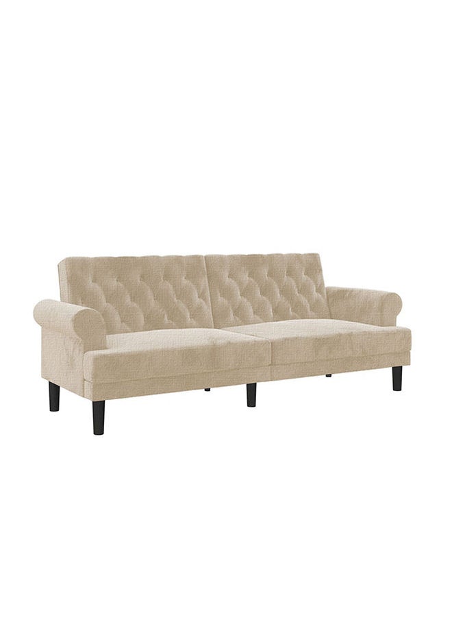 In-House - Nutella | Sofabed 2 in 1 Upholstered In Linen - Light Beige - Image 1