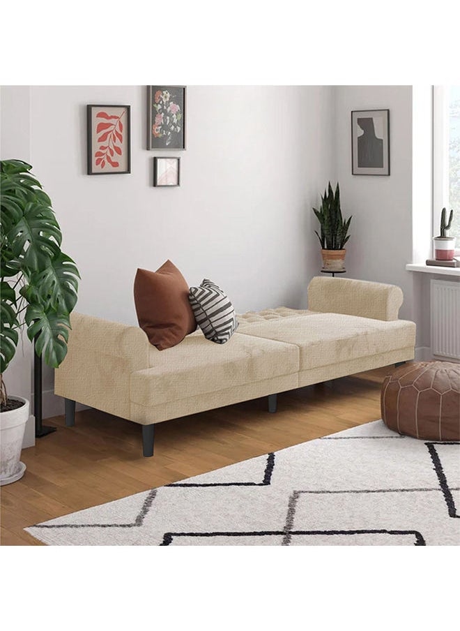 In-House - Nutella | Sofabed 2 in 1 Upholstered In Linen - Light Beige - Image 1