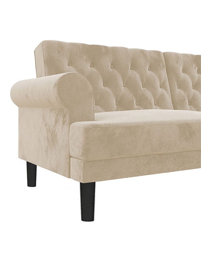 In-House - Nutella | Sofabed 2 in 1 Upholstered In Linen - Light Beige - Image 1