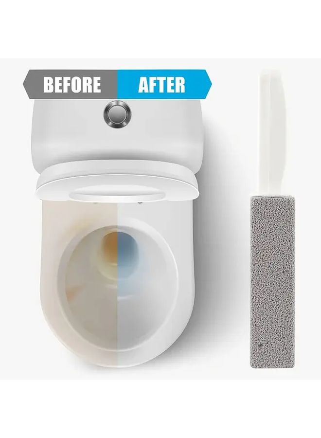 White Pumice Stone Cleaning Stick Remove Toilet Limescale Rust Hard Water Stains - Image 4