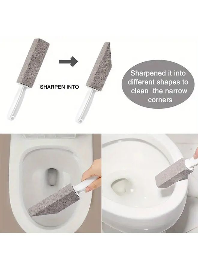 White Pumice Stone Cleaning Stick Remove Toilet Limescale Rust Hard Water Stains - Image 5