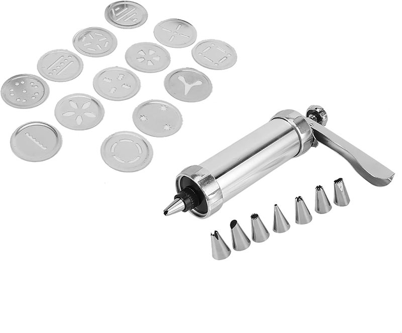 Cookies Press Maker, Aluminium Alloy Cookie Biscuit Kit, 15x25cm - Adjustable Size, Food Grade Material, Ideal for Home Baking and Cake Decorating - Image 4