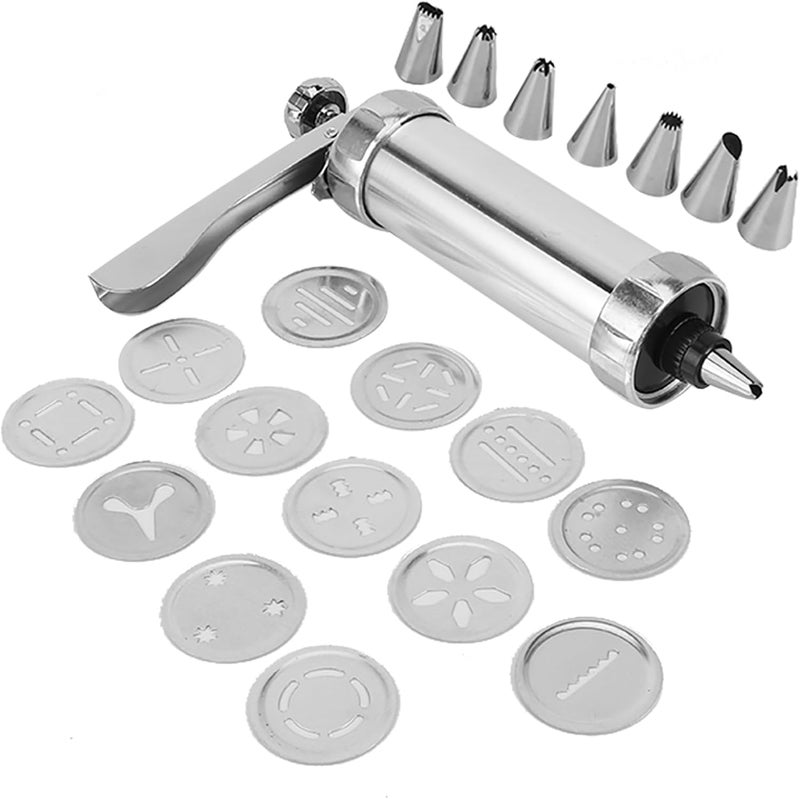 Cookies Press Maker, Aluminium Alloy Cookie Biscuit Kit, 15x25cm - Adjustable Size, Food Grade Material, Ideal for Home Baking and Cake Decorating - Image 3
