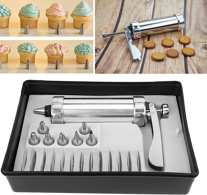Cookies Press Maker, Aluminium Alloy Cookie Biscuit Kit, 15x25cm - Adjustable Size, Food Grade Material, Ideal for Home Baking and Cake Decorating - Image 5
