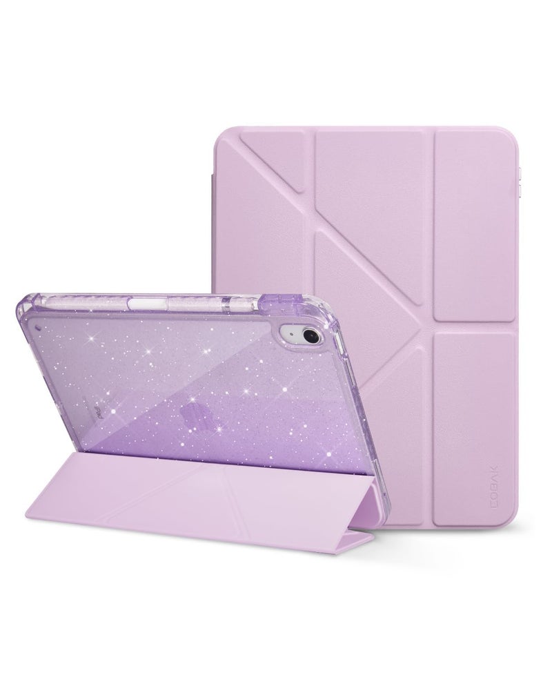 CoBak Case for iPad (A16) 11th Generation 11 Inch 2025, iPad 10th Generation 10.9 Inch 2022 - Protective Cover with Multi-Angle Includes Portrait Stand, Pencil Holder and Auto Wake/Sleep, Purple - Image 1