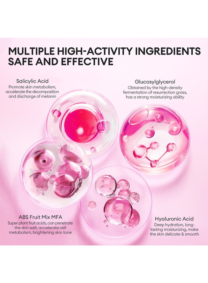 Vibrant Glamour Glycolic Acid Bright Peeling Toner，Oil Control Acne Scar Reduction Face Serum Glycolic Acid Brightening Peeling Toner，100ml - Image 5