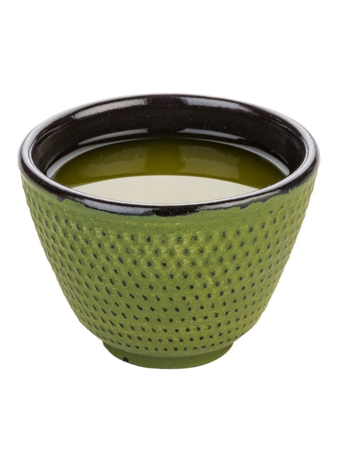 Restaurantware أكواب شاي تيتسوبين سعة 2 أونصة، 2 كوب شاي ياباني تقليدي مزخرف - مطلي بالمينا، مقاوم للتآكل، أكواب شاي صغيرة من الحديد الزهر الأخضر، مقاومة للتشقق، مقاومة للصدأ - Image 2