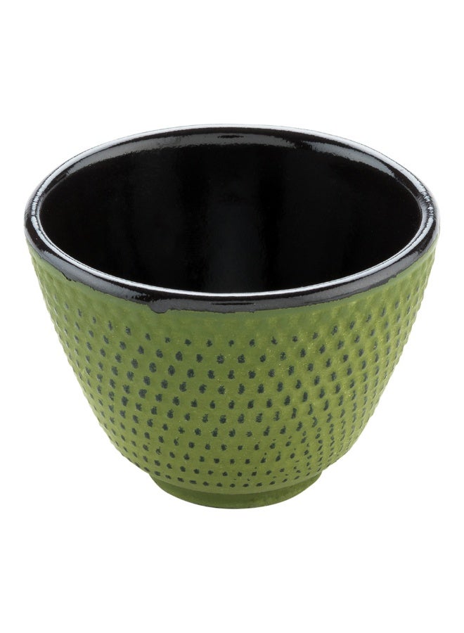 Restaurantware أكواب شاي تيتسوبين سعة 2 أونصة، 2 كوب شاي ياباني تقليدي مزخرف - مطلي بالمينا، مقاوم للتآكل، أكواب شاي صغيرة من الحديد الزهر الأخضر، مقاومة للتشقق، مقاومة للصدأ - Image 1