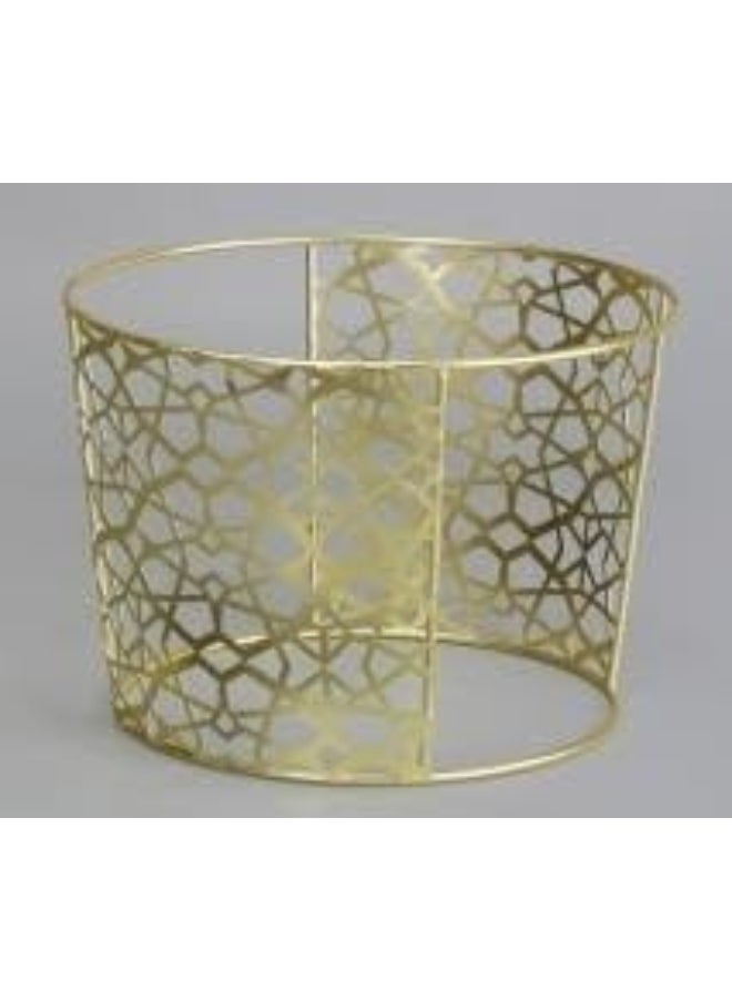 Generic Madison Square Metal Elevation, 20.32 cm H, Round, Gold Stand  - Image 2