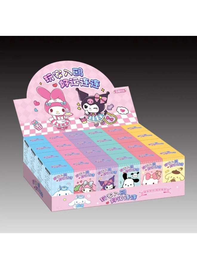 Explosions Hot 24-year-old Baby Three-year-old Animal Series Sanrio Keychain Doll Blind Box Wholesale-Color:Kapibala Shot At 24 Times-Specifications:24 Pieces In A Box Two Of Each Style