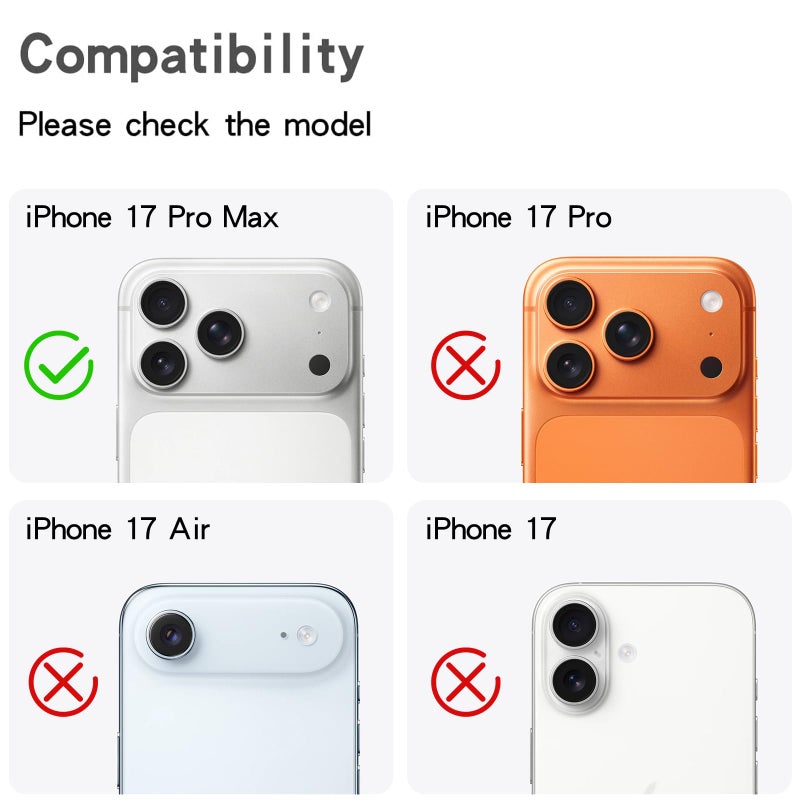 Cavdycidy Bling Diamond Camera Lens Protector Compatible with iPhone 17 Pro Max, Metal Glitter Gem Camera Coverï¼Œ9H Tempered Glass lens full Screen Sparkle Rhinestone Protector - Image 2
