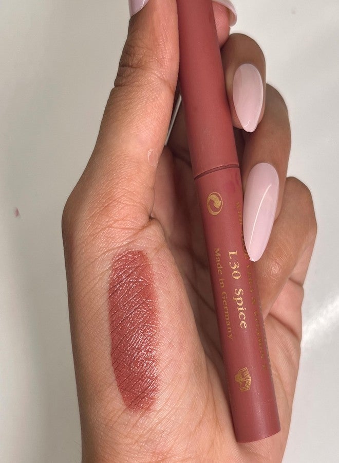 جاست جولد أحمر شفاه كريمي مطفي يدوم طويلاً من جست جولد، غني بفيتامين E والصبار، لون L30 سبايس - Image 5