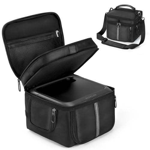 OCXLLEATLY Power Station Carrying Case Compatible with ECOFLOW RIVER 3 Plus Travel Storage Bag For Generator Charging Cable and Accessories with Quick Access Air Flow Zipper Windows - Image 1