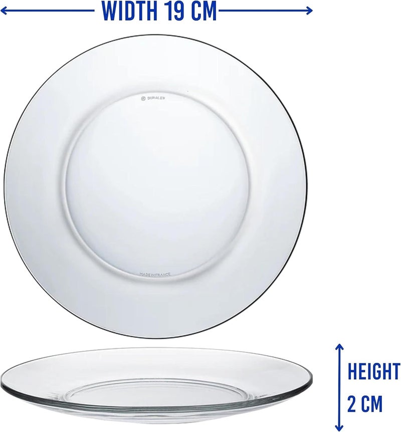 Duralex Made In France Lys 7 12 Inch Clear Dessert Plate Set of 6 - Image 2