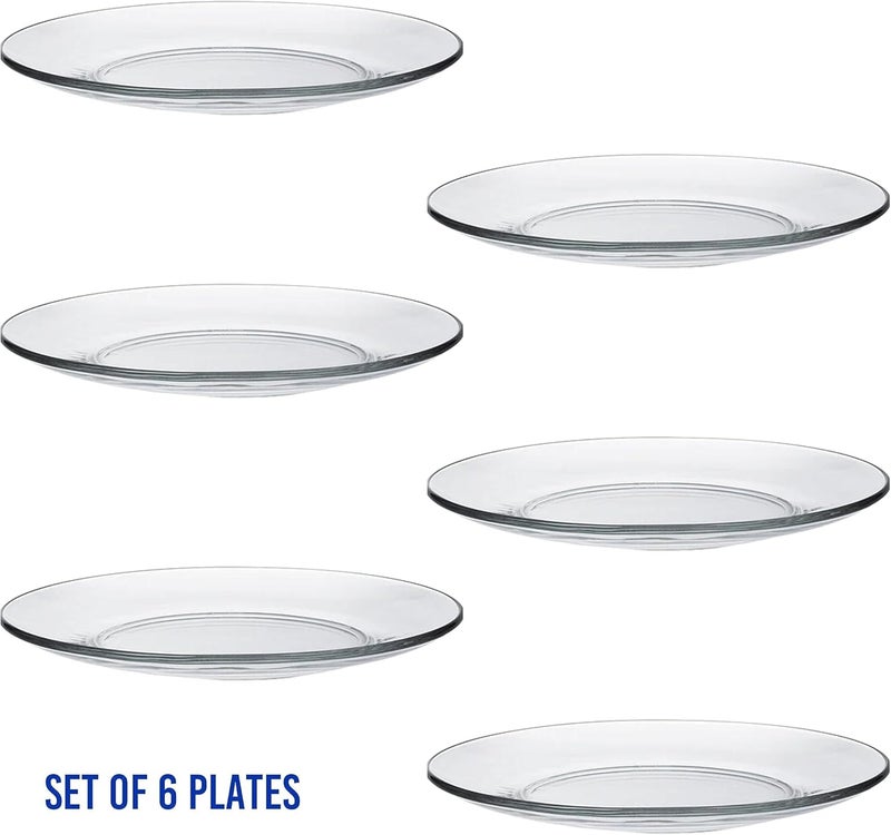 Duralex Made In France Lys 7 12 Inch Clear Dessert Plate Set of 6 - Image 3