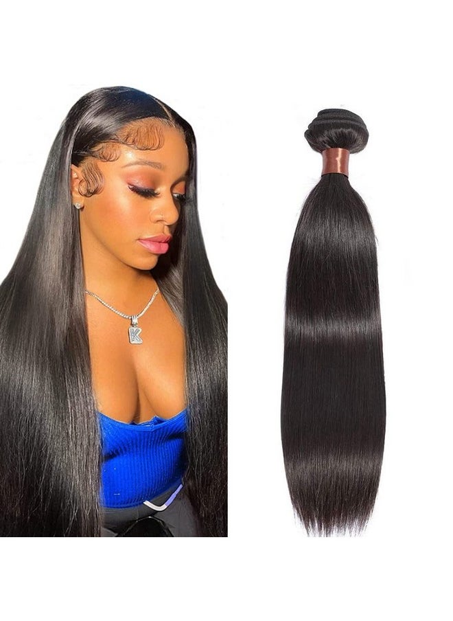 Angie Queen - Virgin Brazilian Hair Straight Hair One Bundle 100% Real Human Hair Unprocessed Hair Weave Mix Length 20Inch 1Pc/Lot 100G/Bundle Can Be Dyed And Bleached - Image 1